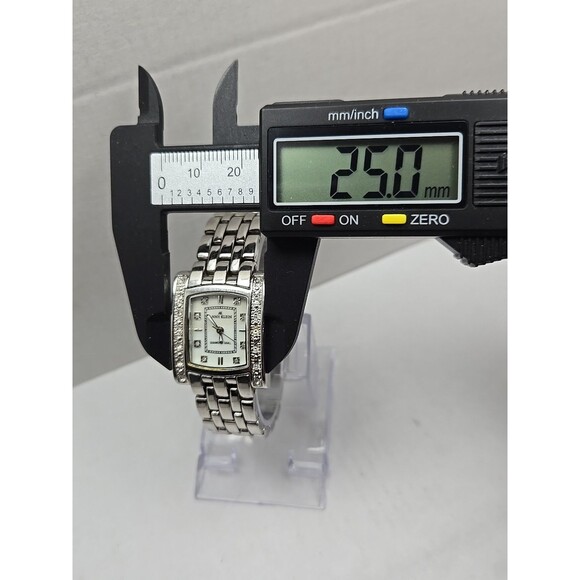 Anne Klein Diamond Dial Quartz Womens Watch Tank Bracelet New Battery 10/9089 - Picture 5 of 11